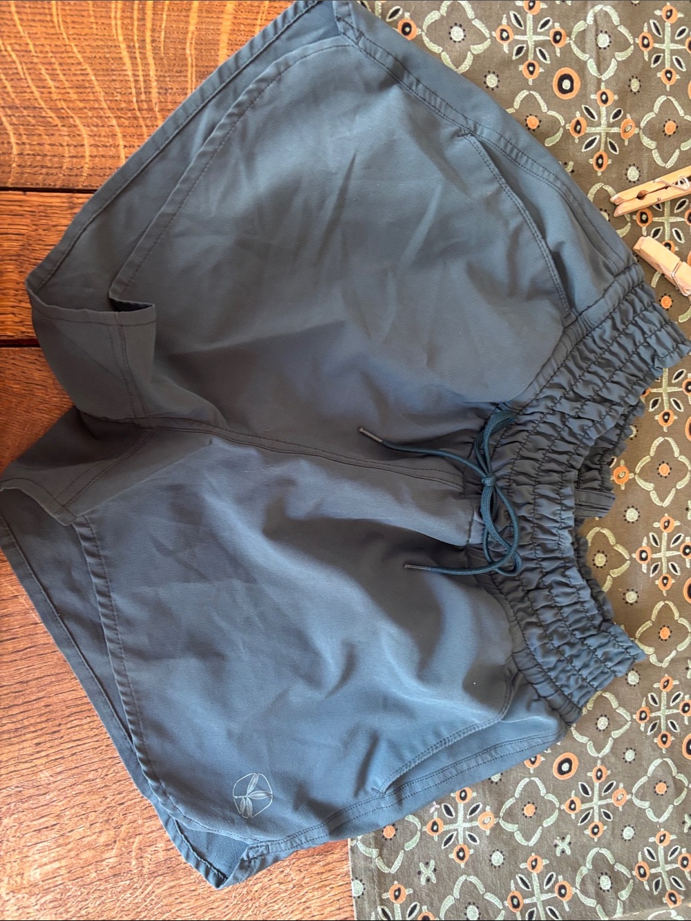 Carve Designs teal blue with Elastic waist